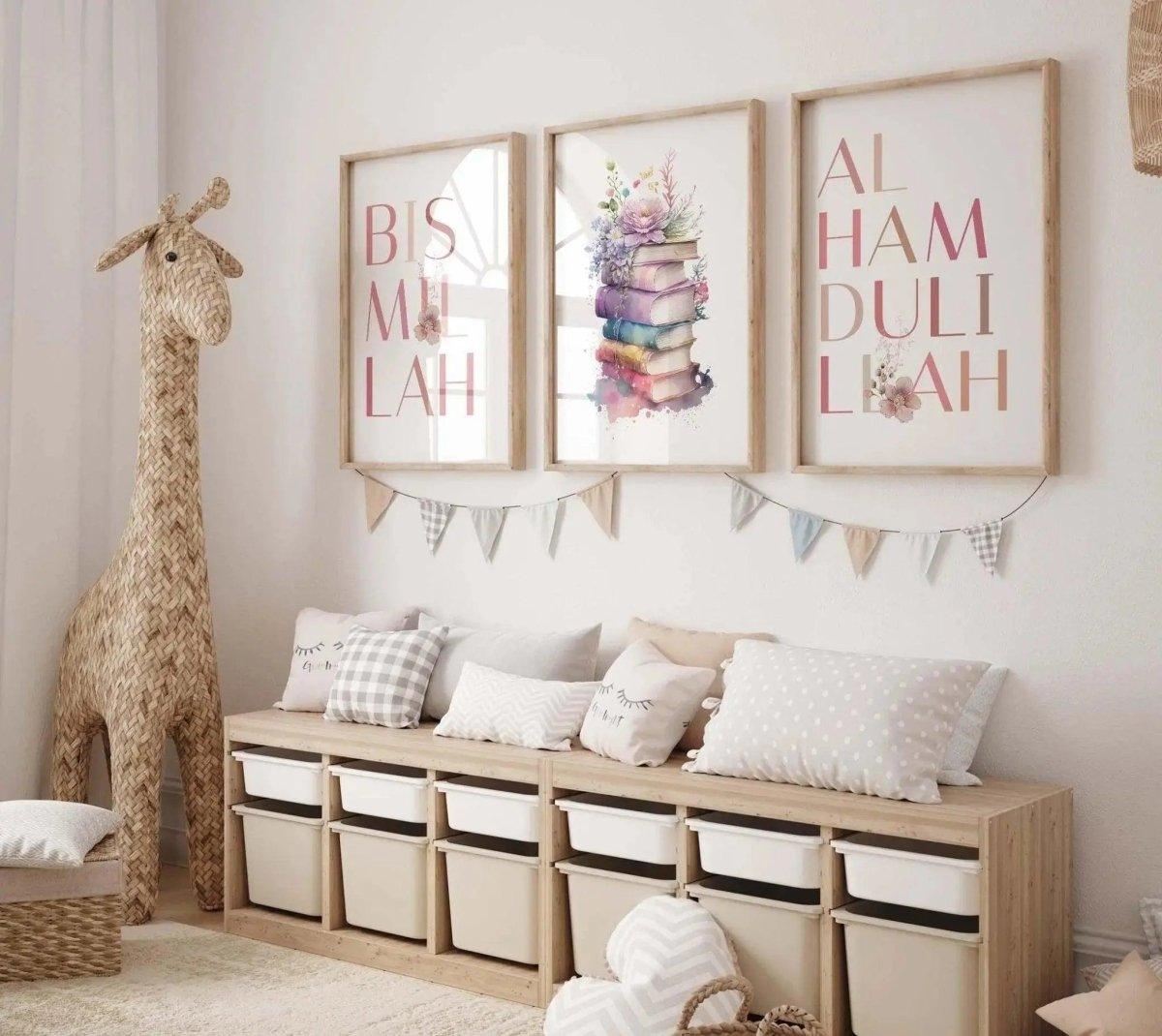 Rosa Bilder XXL Kinderzimmer - Wandschmuck-Shop.de