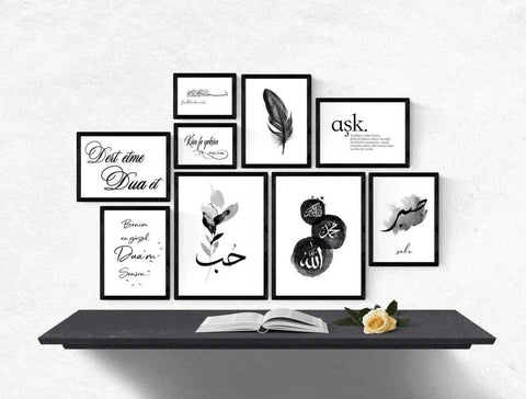 Set | Black Love - Wandschmuck-Shop.de