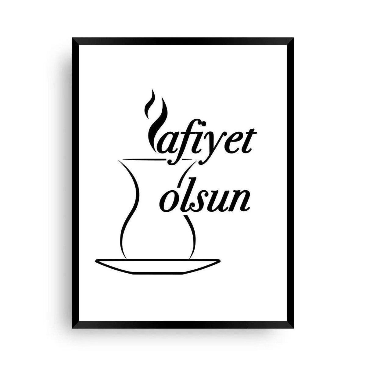 Wallart Afiyet olsun! [Türkischer Tee] - Wandschmuck-Shop.de