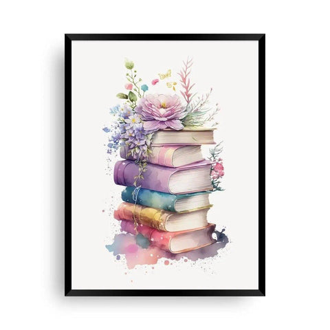 Wallart "Bücher | Fairy - Kitaplarla büyülü dünya" - Wandschmuck-Shop.de