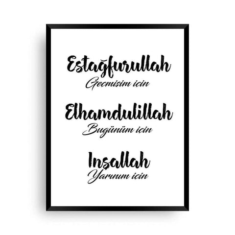 Wallart Estagfurullah Schriftzug - Wandschmuck-Shop - Wandschmuck-Shop.de