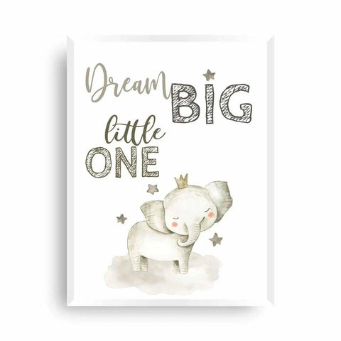 Wandbild "Dream Big little one - Träume groß, kleiner Schatz" - Wandschmuck-Shop.de