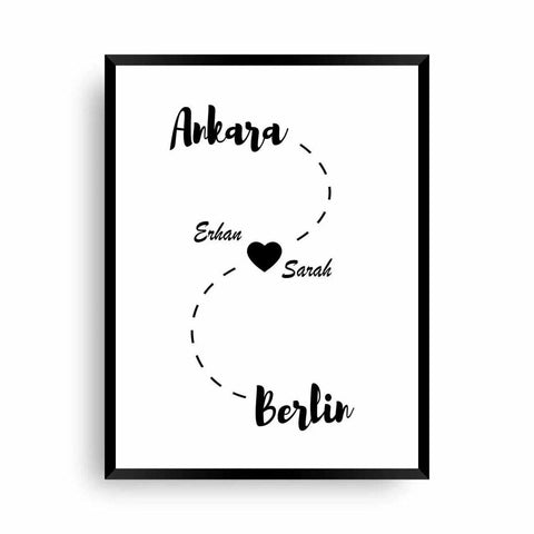 Wandbild Heimat - Personlisiere deine Heimat - Wandschmuck-Shop.de