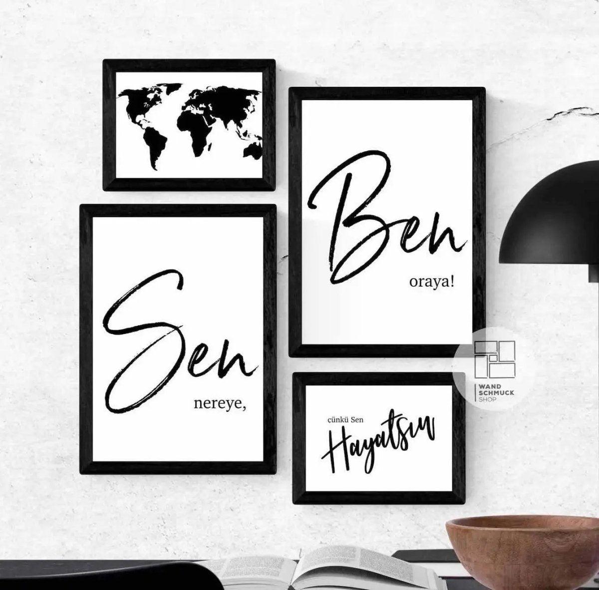 Wandbild Komplettset | Sen Ben - Wandschmuck-Shop.de