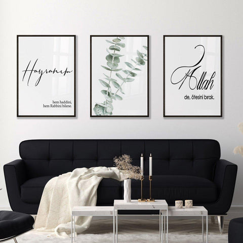 Bild Eucalove - Poster Allah mit Eukalyptus - Wandschmuck-Shop.de