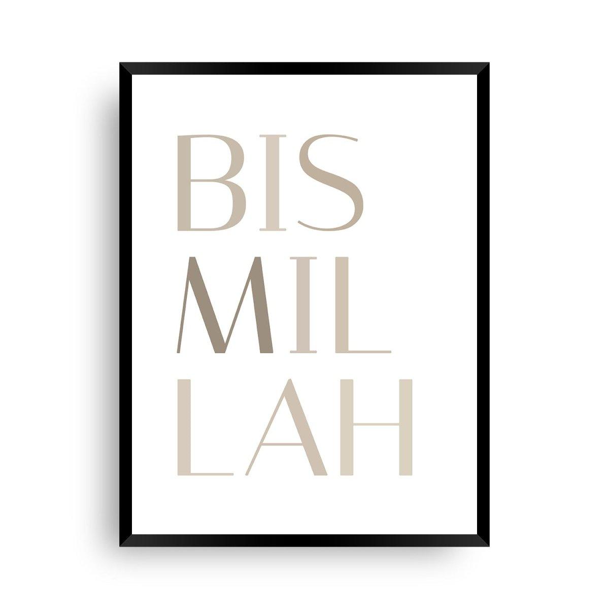 Bismillah creamy - Wandschmuck-Shop.de