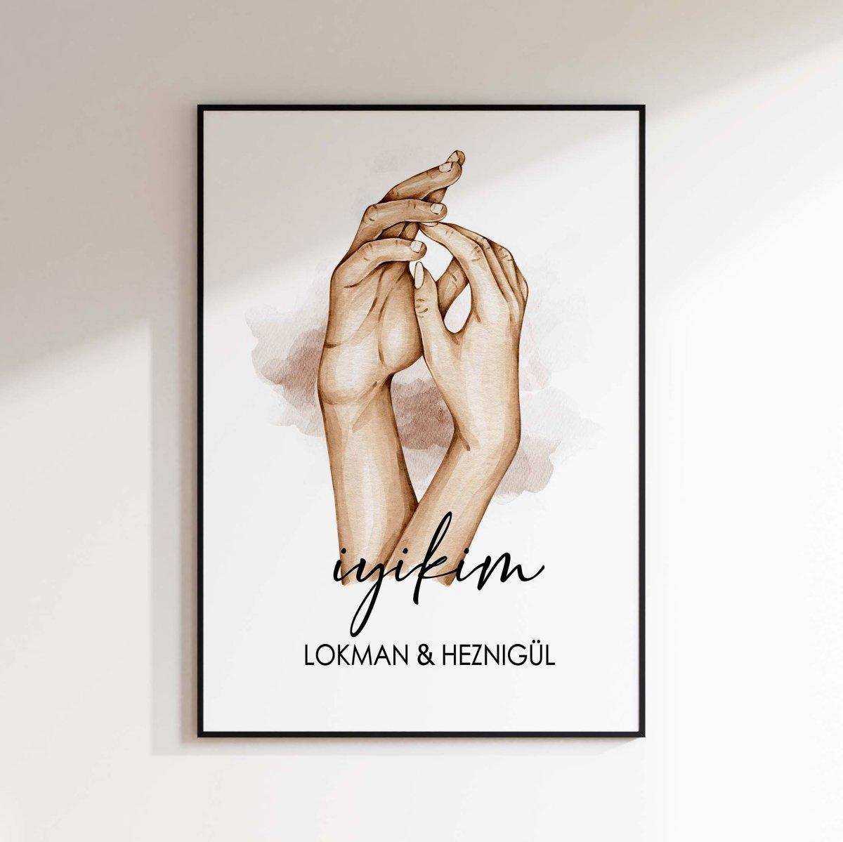 Couple | Nude - Poster in neutralen Tönen - Wandschmuck-Shop.de