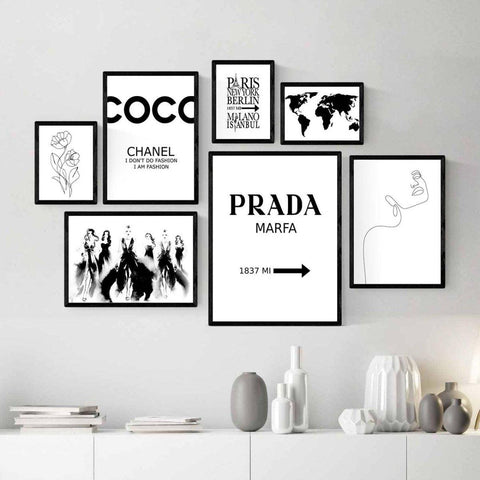 Fashion Wandbilder | Coco Prada - Wandschmuck-Shop.de