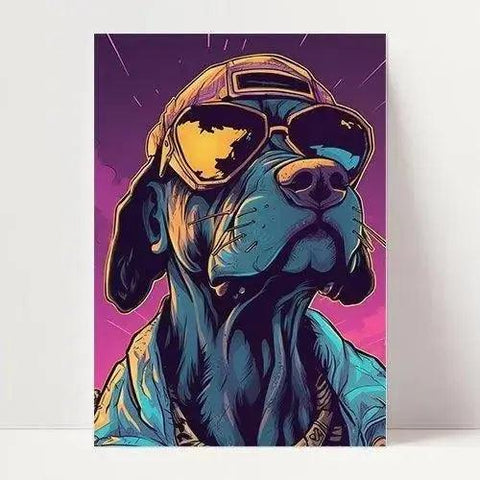 Fred | Hundeposter | Office Poster | Wanddekoration - Wandschmuck-Shop.de