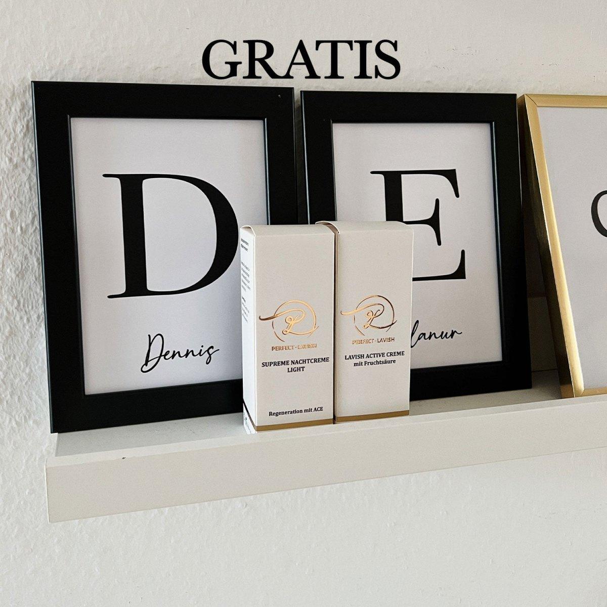 Geschenk Valentinstag | 2 Luxuscremes | 2 Bilder GRATIS - Wandschmuck-Shop.de