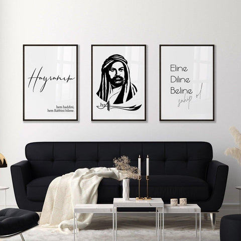 Hz Ali Set | Alevitisches Posterset - Wandschmuck-Shop.de