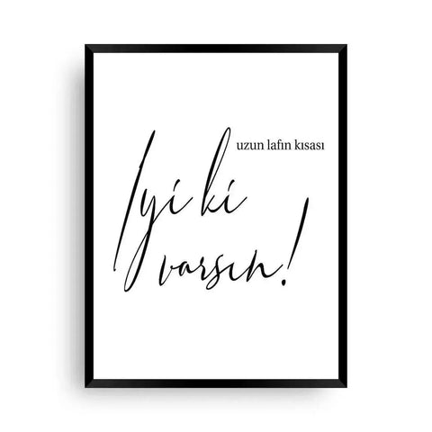 Iyi ki varsin - Wandschmuck-Shop.de