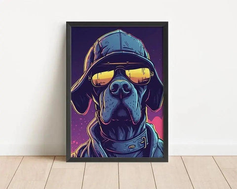 Jackson Dongo | Hundeposter | Pop art | Office Poster - Wandschmuck-Shop.de