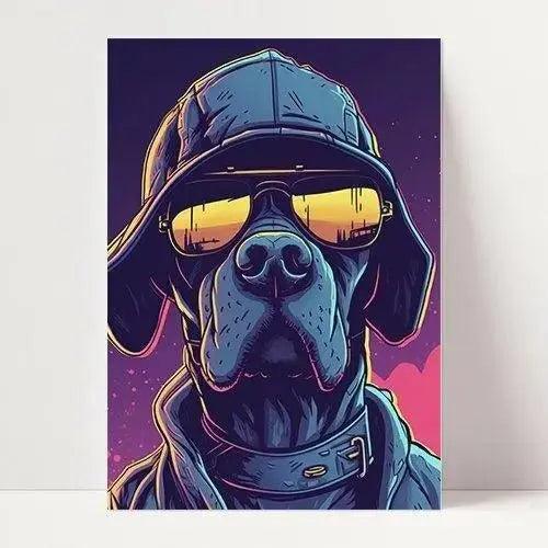 Jackson Dongo | Hundeposter | Pop art | Office Poster - Wandschmuck-Shop.de