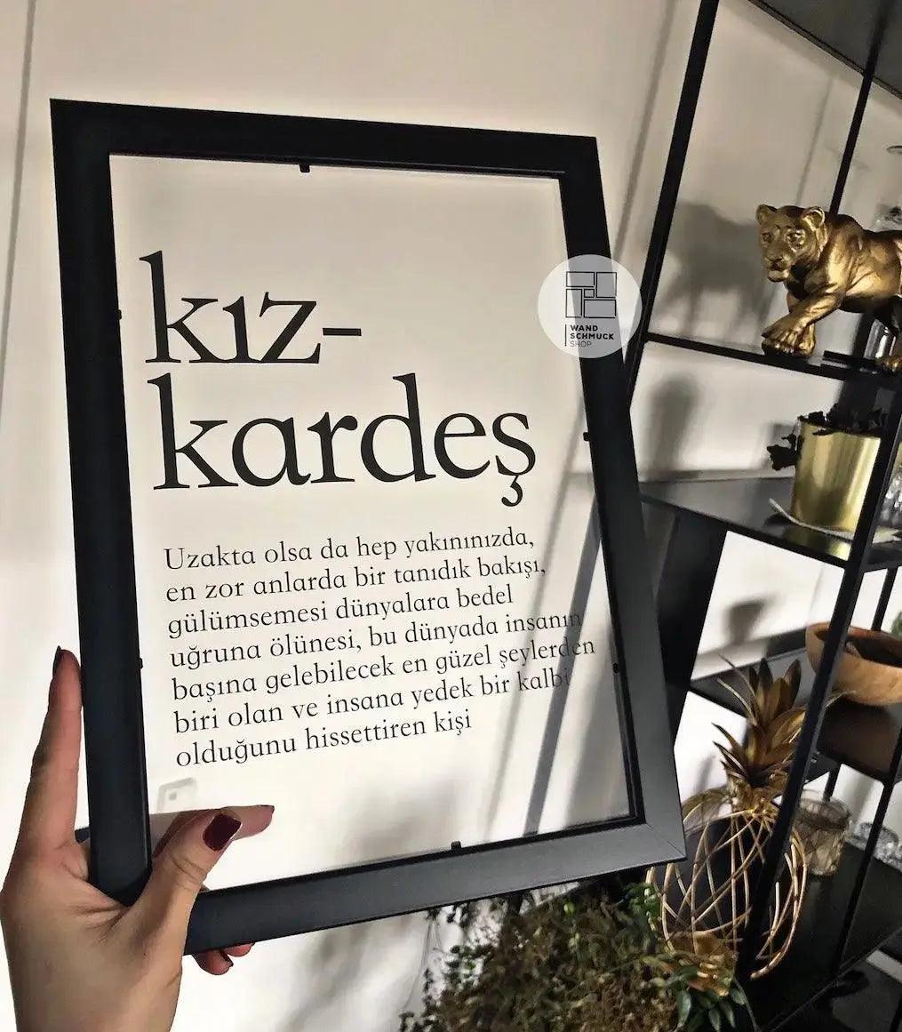 Kizkardes | lugat - Schwesterherz - Wandschmuck-Shop.de