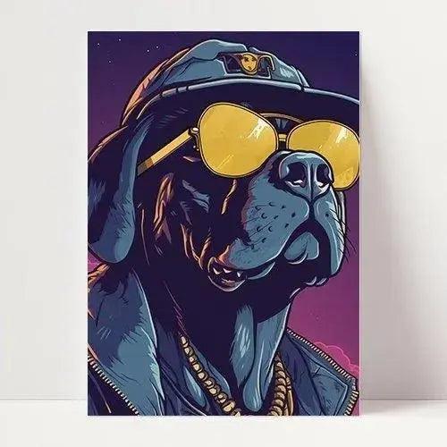 Mason Dongo | Hundeposter | Pop art | Wanddekoration - Wandschmuck-Shop.de