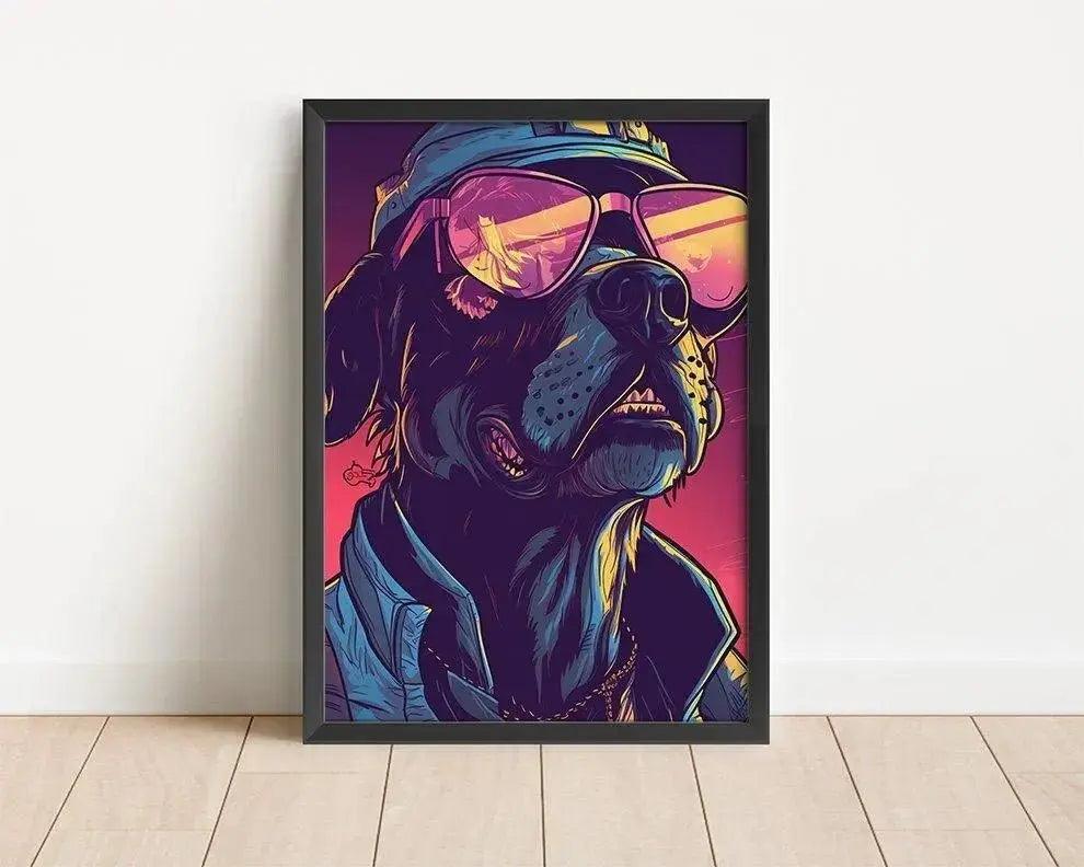 Morris Dongo | Hundeposter | Pop art | Wand Deko Ideen - Wandschmuck-Shop.de