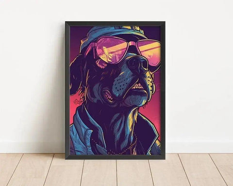 Morris Dongo | Hundeposter | Pop art | Wand Deko Ideen - Wandschmuck-Shop.de