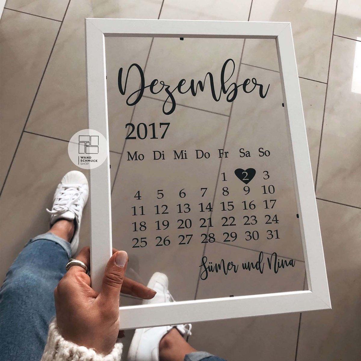 Poster Kalender | BlackBeauty (+ Geschenkfolie) | - Wandschmuck-Shop.de