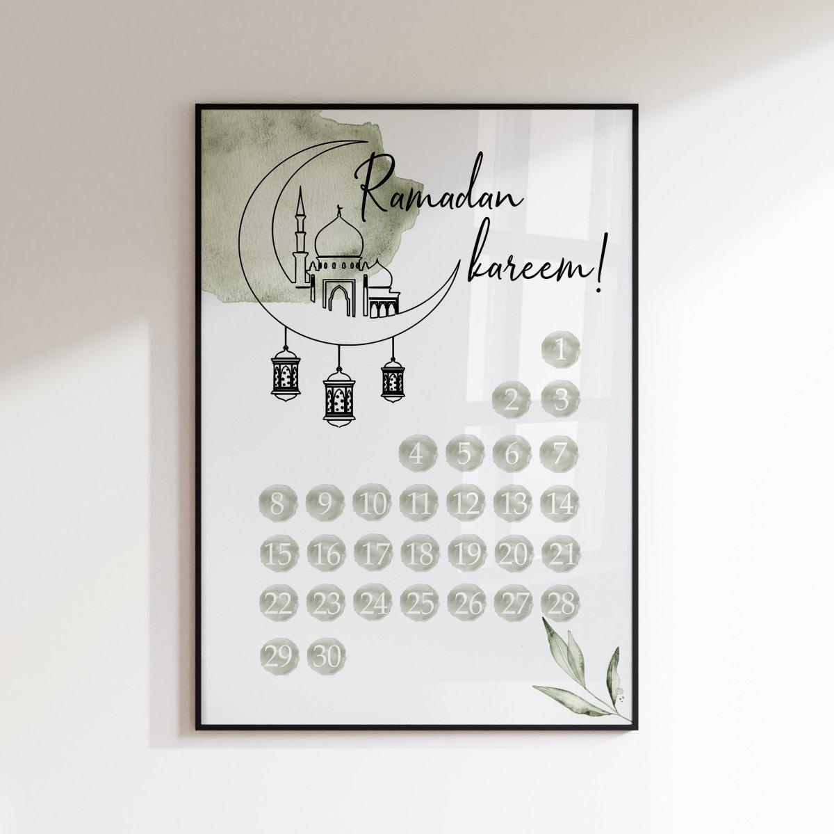 Ramadan Kareem | grün - Wandschmuck-Shop.de