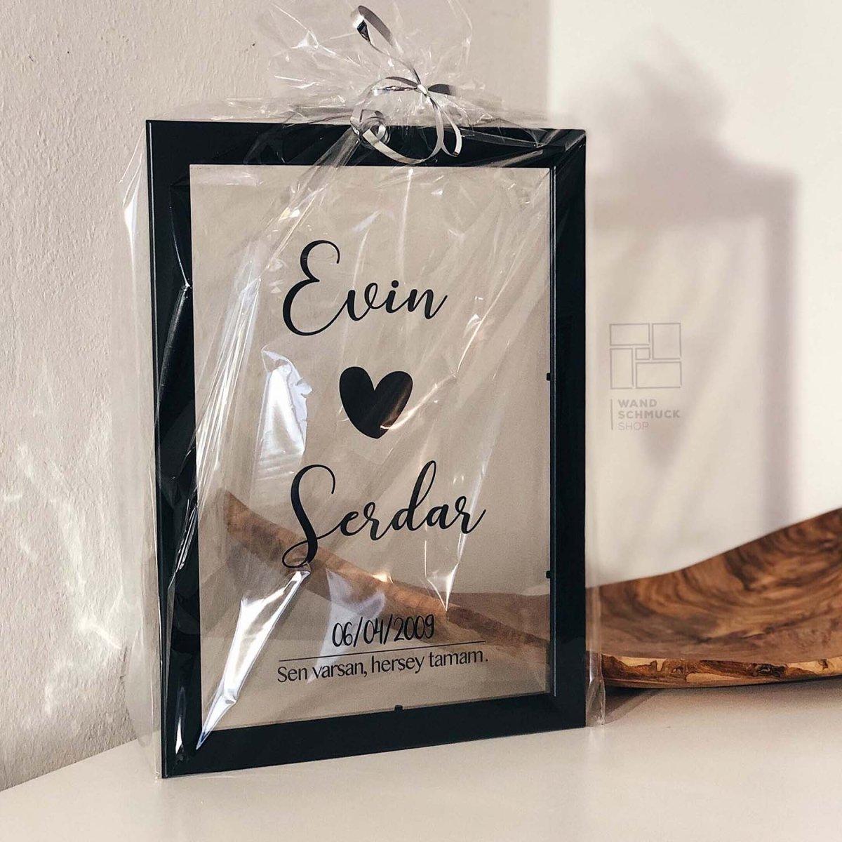 Sen varsan | Nikah hediyesi - Wandschmuck-Shop.de