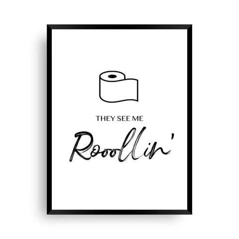 They see me rollin - Klo Poster - Wandschmuck-Shop.de