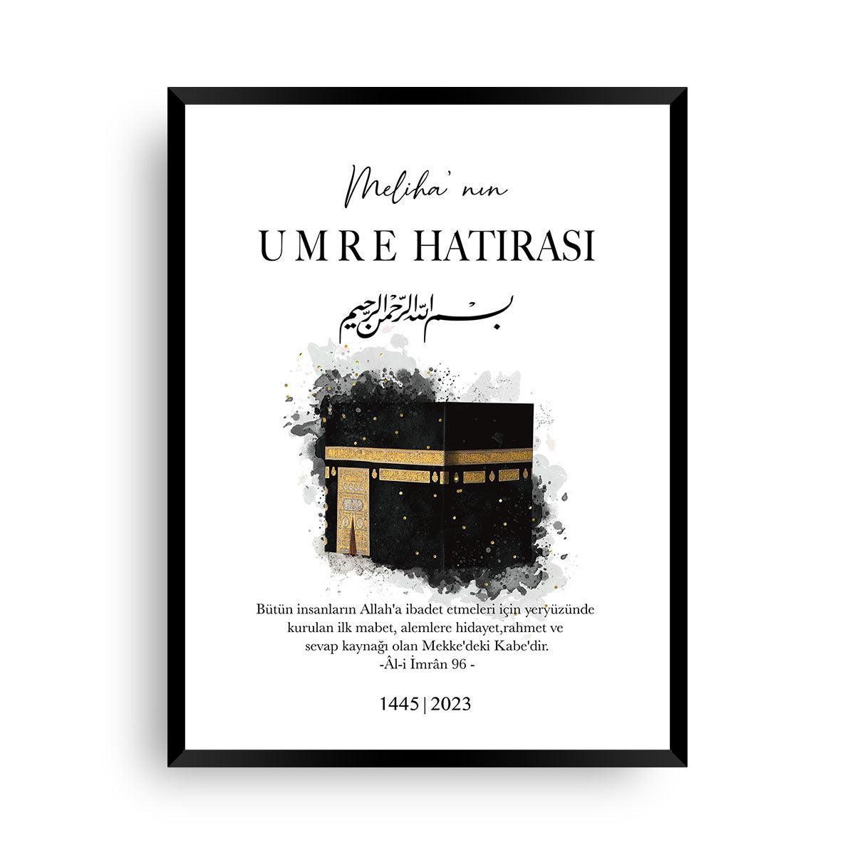 Umre hatirasi | hajj & Umrah Geschenk - Wandschmuck-Shop.de