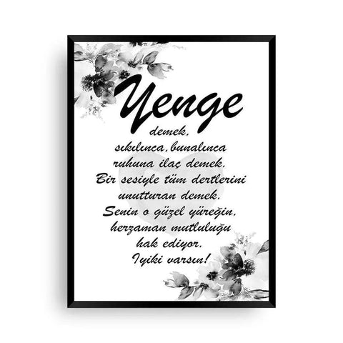 Yenge Bild | Yenge Spruch | Yenge - Wandschmuck-Shop.de