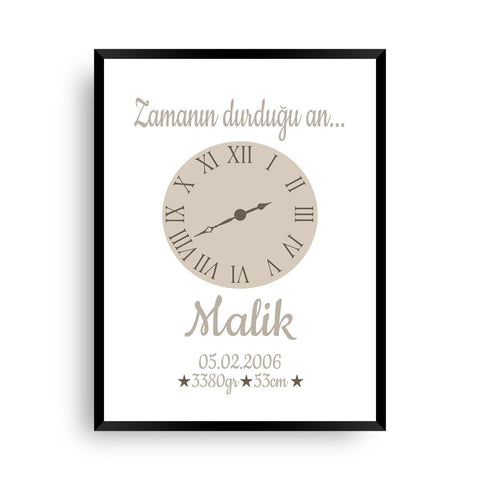 Zamanin durdugu an | Kinderbild - Wandschmuck-Shop.de